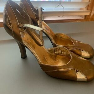 Elegant Gold Heels